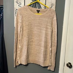 Ann Taylor Textured Medium Button Detail Sweater